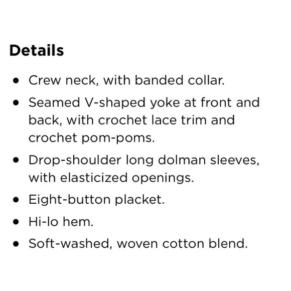 Cream Crochet Pom-Pom Dolman Sleeve Blouse - Picture 4 of 5